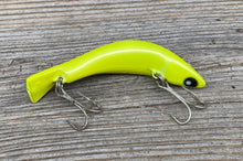 Load image into Gallery viewer, 7015 • VINTAGE HEDDON PROWLER Fishing LURE • CHARTREUSE TADPOLE

