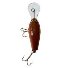 Load image into Gallery viewer, Top View of Belly Stamped BAGLEY BAIT COMPANY Diving B 2 Fishing Lure in DARK CRAYFISH on CHARTREUSE. Available at Toad Tackle.
