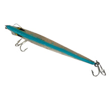 Lade das Bild in den Galerie-Viewer, Top View of Vintage Smithwick Super Rogue Luminous Blue Luminous Floater Fishing Lure
