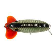 Load image into Gallery viewer, Vintage Fred Arbogast Plastic Lip WWII JITTERBUG • GREEN SCALE
