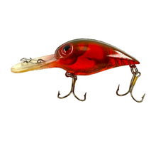 Load image into Gallery viewer, Left Facing View of STORM LURES SUSPENDING WIGGLE WART Fishing Lure in &quot;MOSS BACK&quot; (Green Back) NATURISTIC RED CRAYFISH
