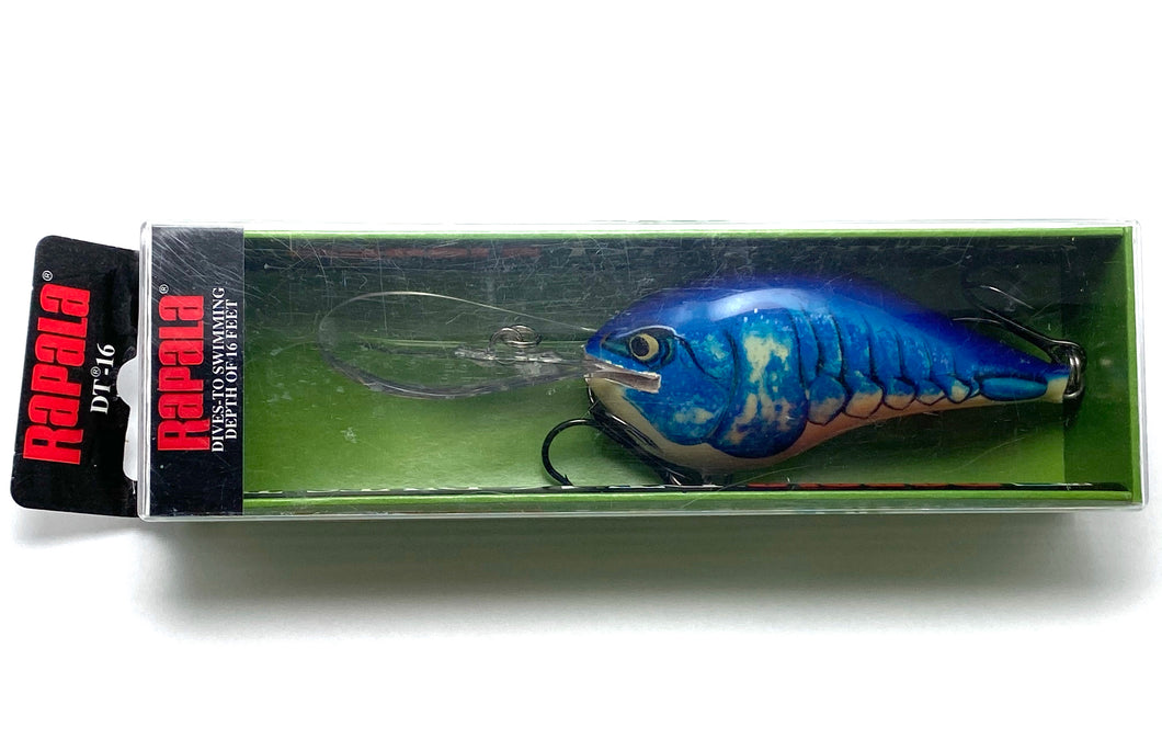 Rapala DT-16 Fishing Lure • MOLTING BLUE CRAW MBCW • Dives To 16 Feet