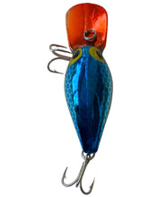Load image into Gallery viewer, Top View of STORM LURES v-133 WIGGLE WART Fishing Lure in METALLIC BLUE SCALE with RED LIP. For Sale at Toad Tackle.
