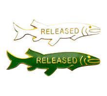 Load image into Gallery viewer, Pair of MUSKY RELEASED Enamel Pins.
