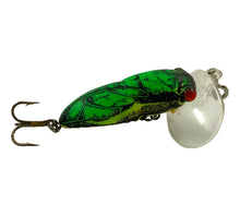 Load image into Gallery viewer, Right Facing View of ARBOGAST HOCUS LOCUST Fishing Lure • 210 FIRE LOCUST
