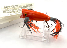 Load image into Gallery viewer, Left Facing View of Vintage Topwater • NEWT, INC. CAST A BIRD Fishing Lure with Box &amp; Insert from OCONTO, WISCONSIN
