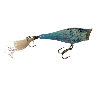 Right Facing View of Berkley Frenzy Popper Fishing Lure in THREADFIN SHAD