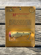 Load image into Gallery viewer, MONTPELIER OHIO • MANTA RAY, Inc. HOOTENANNA Bouyant Wood Fishing Lure • Color 48 • Size 50
