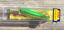 Load image into Gallery viewer, BR122 • STORM LURES LITTLE MAC Fishing Lure • METALLIC HOT GREEN SPECKS
