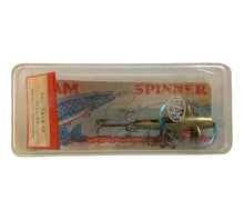 Load image into Gallery viewer, Antique DAM Size 30 SPINNER Fishing Lure with Retro Musky Graphics Insert
