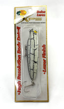 Load image into Gallery viewer, Bass Pro Shops • XPS BALSA FISHING LURE with 3D Eyes • BLACK &amp; WHITE CRACKLE
