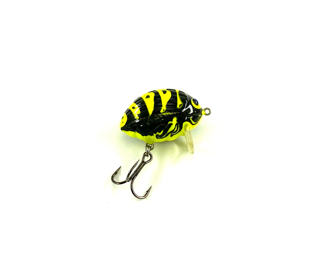 SALMO PERFORMANCE FISHING LURES LIL BUG 3 FLOATING Fishing Lure • FLUORESCENT YELLOW BUMBLE BEE WASP Pattern