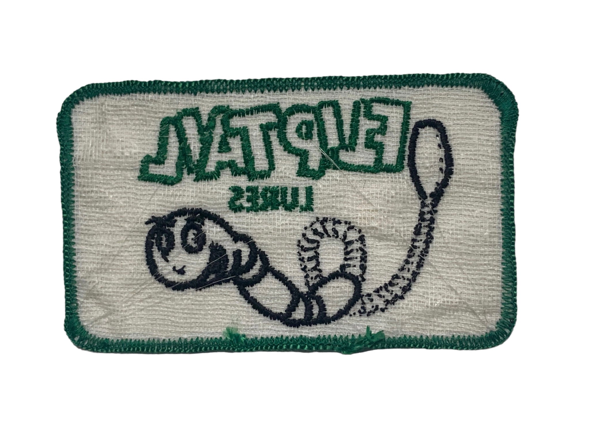 FLIPTAIL LURES Vintage Fishing Patch • Smiling Worm – Toad Tackle