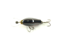 Load image into Gallery viewer, Top View of BAGLEY Divin&#39; B II or DB-2 Fishing Lure in BLACK on BROWN. For Sale Online at Toad Tackle!
