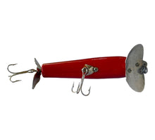 Load image into Gallery viewer, Belly View of Arbogast JITTERSTICK Fishing Lure • #91 FLAME RED BLACK BACK
