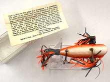 Load image into Gallery viewer, Belly View of Vintage Topwater • NEWT, INC. CAST A BIRD Fishing Lure with Box &amp; Insert from OCONTO, WISCONSIN
