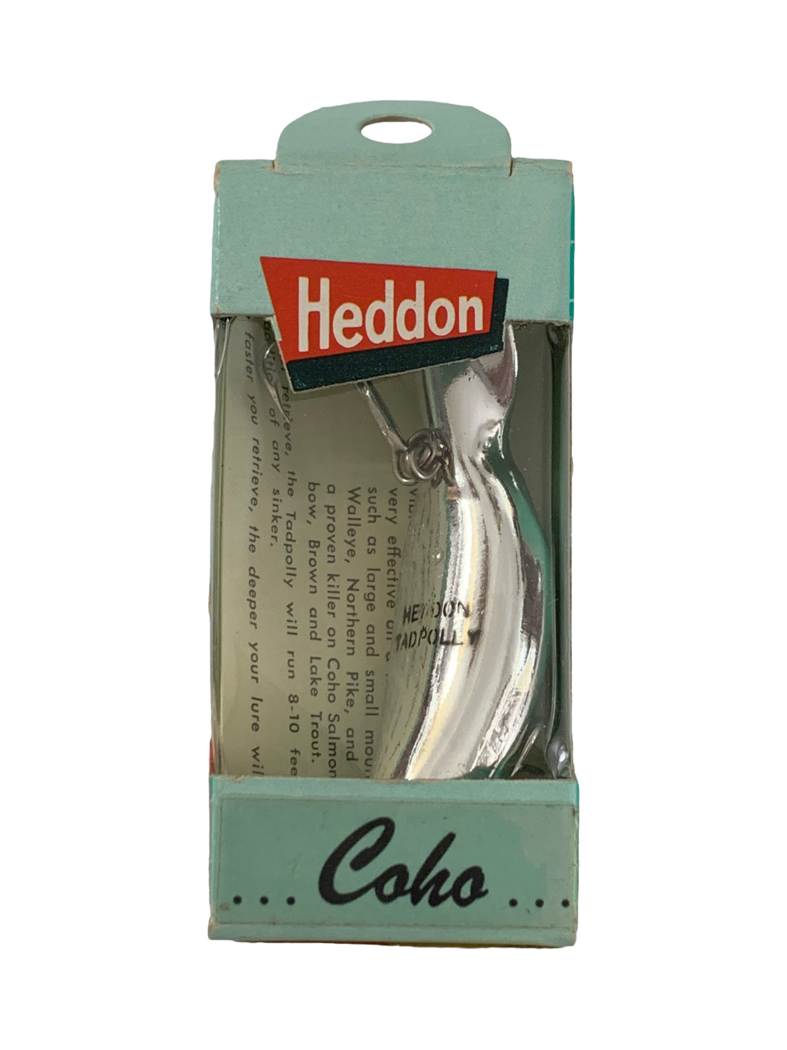 DAISY BOX • HEDDON 3/8 oz Class COHO TADPOLLY • NICKEL PLATE