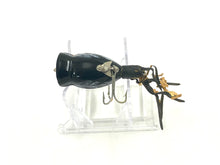 Load image into Gallery viewer, Belly View of Fred Arbogast 1/4 oz HULA POPPER Fishing Lure with Original Box in Blackbird
