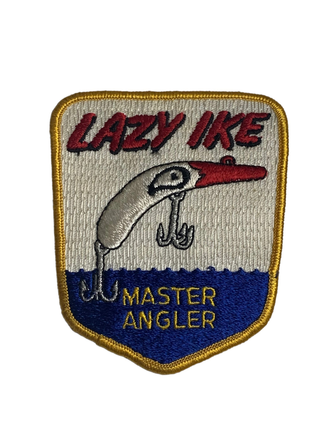 LAZY IKE MASTER ANGLER Vintage Patch • Sleeve Size