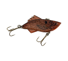 Load image into Gallery viewer, Toad Tackle • ToadTackle.net • RATTLES • MANN&#39;S BAIT COMPANY FINN MANN Fishing Lure in RED GLITTER GHOST SHAD (Our Description, Not Official Color Name)
