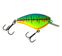 Load image into Gallery viewer, Right Facing View of Older JACKALL BLING 55 Fishing Lure #08 BC BLOOD PUNK LINE. Available at Toad Tackle.
