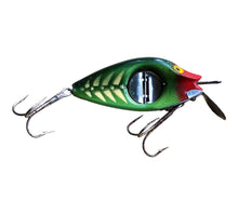 Load image into Gallery viewer, Pecos River Tackle Co./Uniline Manufacturing Company • SPINNO MINNO 4 Rib Variety Fishing Lure • 501 GREEN w/WHITE RIBS
