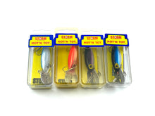 Load image into Gallery viewer, Lot of 4 • Vintage Storm H Series Hot&#39;N Tot Fishing Lures • SCALE Varieties + BLUE SCALE x2
