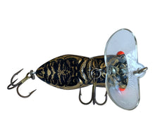 Charger l&#39;image dans la galerie, Belly View of FRED ARBOGAST HOCUS LOCUST Fishing Lure • 205 BLACK GOLD
