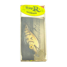 Load image into Gallery viewer, Bait in Original Box View of REBEL LURES Square Lip WEE R SHALLOW Fishing Lure in GOLD/BLACK BACK w/ STRIPES
