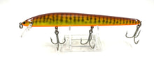 Load image into Gallery viewer, Vintage 7” BAGLEY BANG O Fishing Lure • DC9 DARK CRAYFISH on CHARTREUSE
