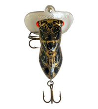 Load image into Gallery viewer, Top View of FRED ARBOGAST HOCUS LOCUST Fishing Lure • 205 BLACK GOLD
