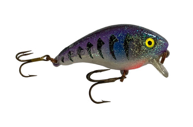 DOUBLE STAMPED • Vintage Mann's Bait Company Baby 1- (One Minus) Fishing Lure in BLUEGILL CRYSTAGLOW