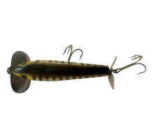 Load image into Gallery viewer, Top View of Stencil for 5/8 oz Fred Arbogast JITTERSTICK Fishing Lure in Coach Dog. Available at Toad Tackle.
