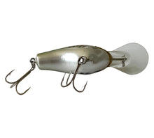 Load image into Gallery viewer, Belly View of BAGLEY BAIT COMPANY DB-2 Diving B 2 Fishing Lure in LITTLE BASS on WHITE. Steel Hardware. Available at Toad Tackle.
