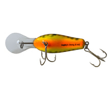 Charger l&#39;image dans la galerie, Belly View of Belly Stamped BAGLEY BAIT COMPANY Diving B 2 Fishing Lure in DARK CRAYFISH on CHARTREUSE. Available at Toad Tackle.
