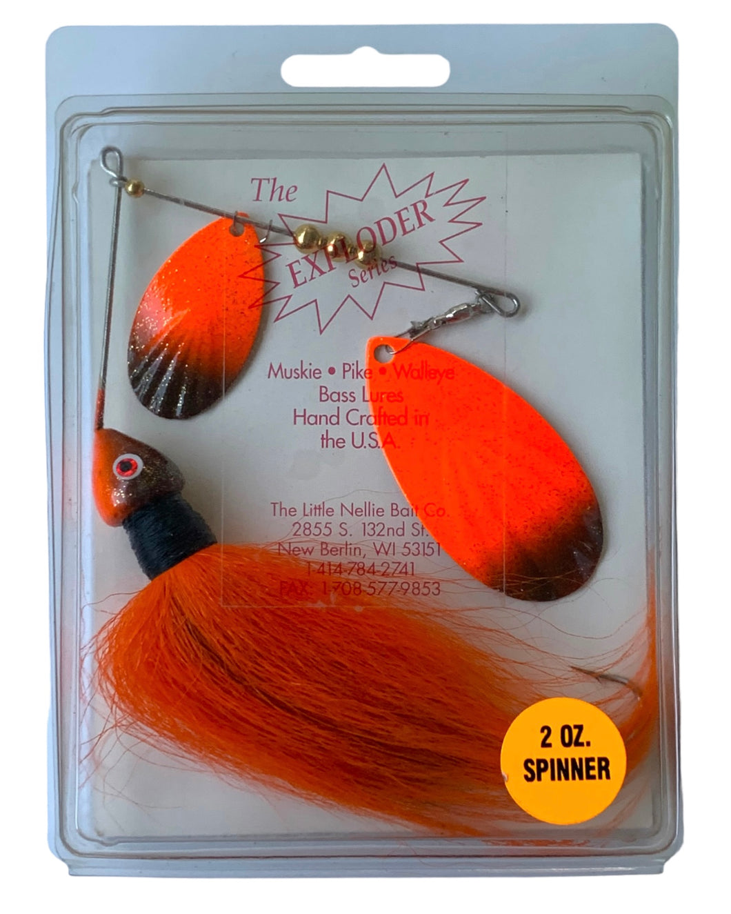 WISCONSIN • Little Nellie Bait Company SPINNER Fishing Lure – Toad Tackle