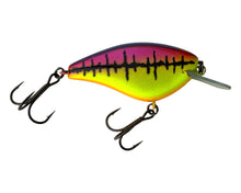 Lataa kuva Galleria-katseluun, Right Facing View of Discontinued JACKALL BLING 55 Fishing Lure in (MAGENTA PURPLE MOHAWK) PUNK LINE. For Sale at Toad Tackle.
