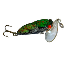 Load image into Gallery viewer, Right Facing View of FRED ARBOGAST HOCUS LOCUST Fishing Lure • 208 SUMMER LOCUST
