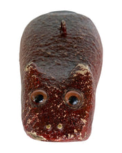 Load image into Gallery viewer, Face View of Artist Jim Perkins Beaver Spearing Decoy for D.F.D. DULUTH FISHING DECOY
