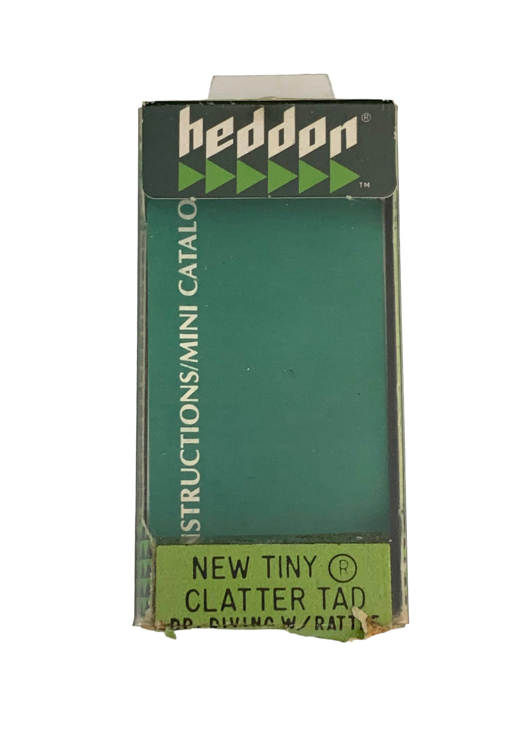 EMPTY BOX for HEDDON NEW TINY CLATTER TAD TADPOLLY Vintage Fishing Lure • 0990 GRA