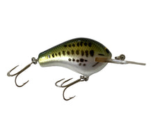 Load image into Gallery viewer, Right Facing View of BAGLEY BAIT COMPANY DB-2 Diving B 2 Fishing Lure in LITTLE BASS on WHITE. Steel Hardware. Available at Toad Tackle.
