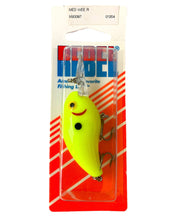 Load image into Gallery viewer, Front Card View of REBEL LURES Mid WEE R Fishing Lure in CHARTREUSE
