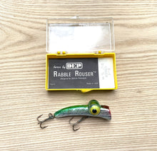 Load image into Gallery viewer, Original Box • RABBLE ROUSER LURES Series R 2 Hook Fishing Lure — GREEN/SILVER
