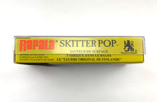 Load image into Gallery viewer, Box Side View of Rapala Skitter Pop Fishing Lure in PINFISH
