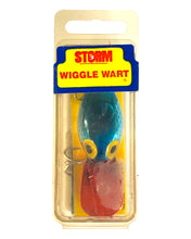 Lade das Bild in den Galerie-Viewer, Front View of STORM LURES WIGGLE WART Fishing Lure in METALLIC BLUE SCALE with RED LIP. Available Online at Toad Tackle.
