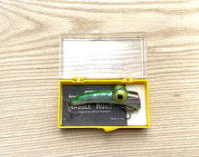 Load image into Gallery viewer, Original Box • RABBLE ROUSER LURES Series R 2 Hook Fishing Lure — GREEN/SILVER
