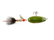 Load image into Gallery viewer, Hellraiser Tackle Company SPAZM Surface Fishing Lure • Solid Cherry Wood w/ Bear Hair
