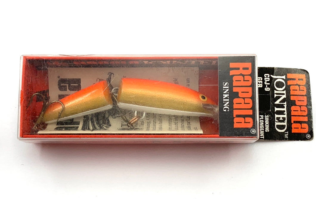 Ireland • RAPALA Countdown Jointed 9 Fishing Lure — GOLD FLUORESCENT RED