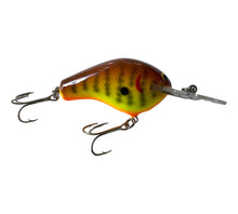 Load image into Gallery viewer, Right Facing View of BAGLEY BAIT COMPANY Diving B 2 Fishing Lure in DARK CRAYFISH on CHARTREUSE. Available at Toad Tackle.
