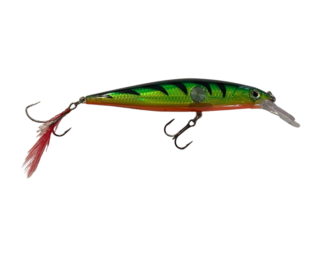 Right Facing View of RAPALA LURES CLACKIN' MINNOW 11 Fishing Lure in FIRE TIGER 